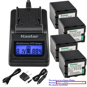 Kastar Battery LCD Fast Charger for Panasonic VW-VBN260 HC-X900 HC-X900GK Camera - Picture 1 of 11