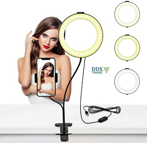 Selvim Selfie Ring Light with Phone Holder Makeup Live Stream Light Stand 