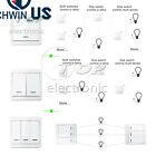 Wireless Light Switch RF Remote Control Receiver Wall Mounted Smart Home Tools