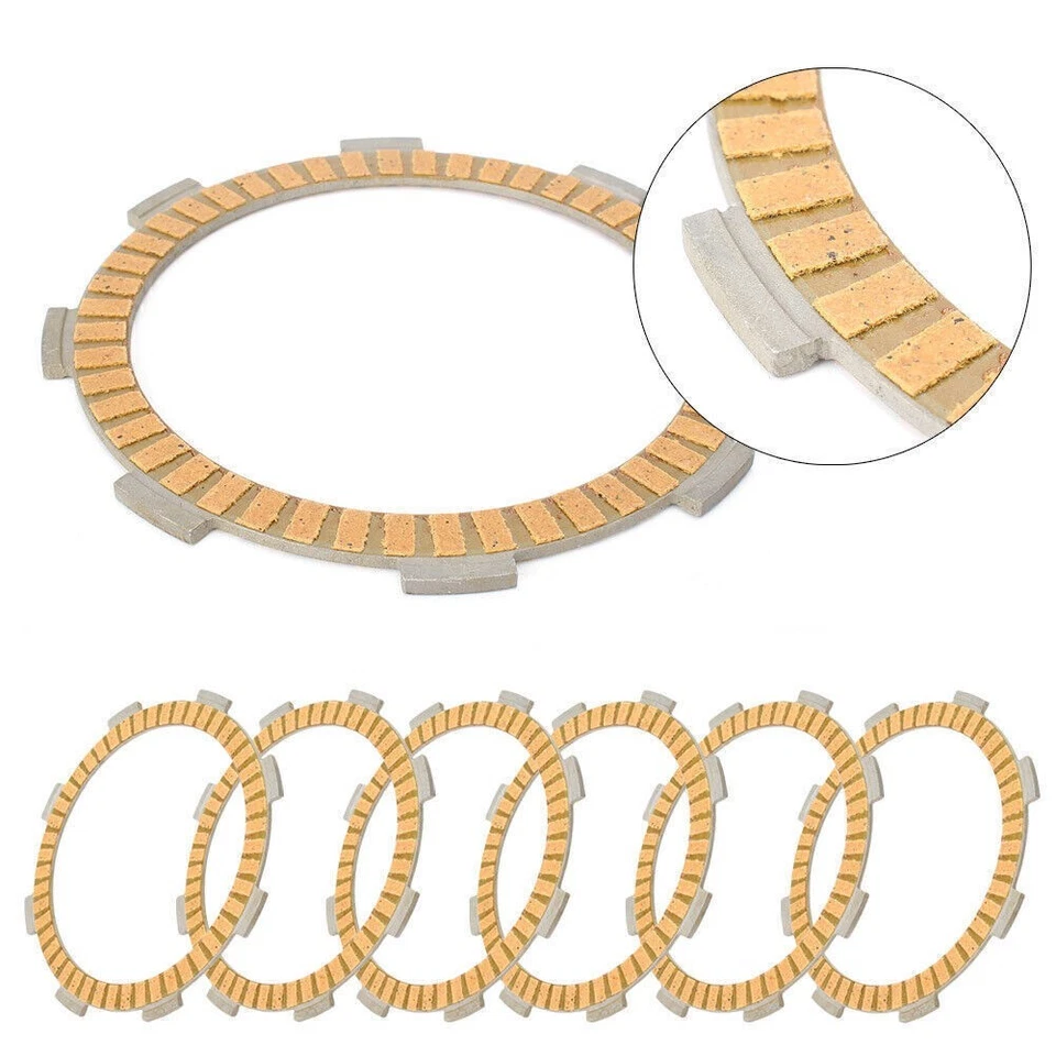 Juego de 6 placas de disco de embrague para Honda CBR250RR MC22 1990 1991 1992 1993-1996 Foto 1 de 4