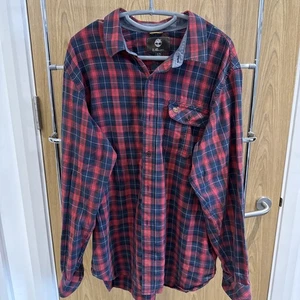 Timberland Earthkeepers Checked flannel Shirt mens Size XL long sleeve pockets - Picture 1 of 6