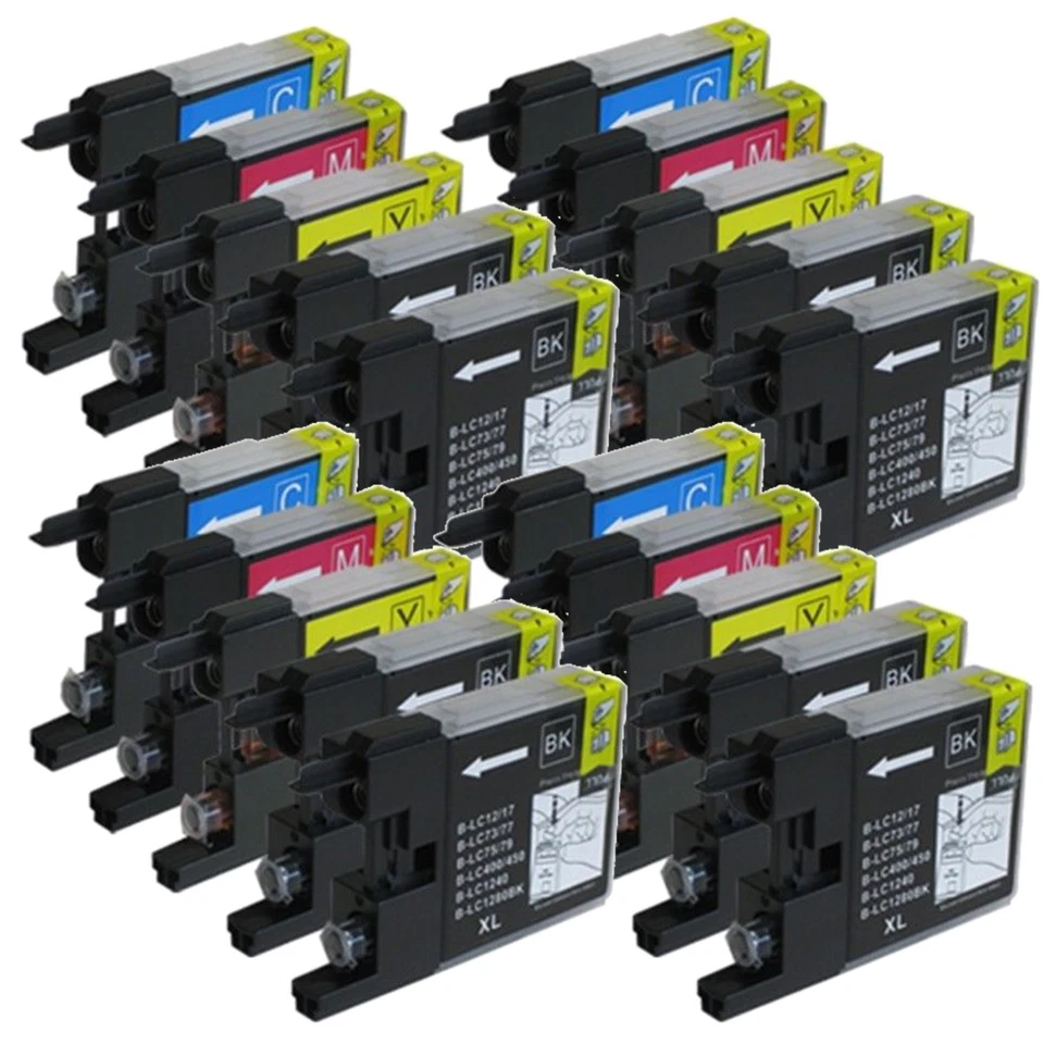 20 Pk LC75 LC-75 Ink Fits Brother MFC-J280W MFC-J425W MFC-J430W MFC-J435W - Image 1 of 1