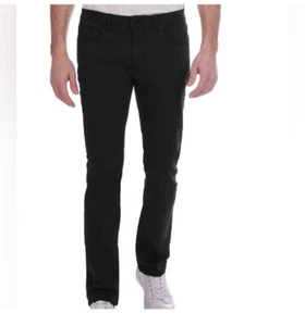 JACHS 38x34 New York Men's Denim Slim Fit Stretch Black  Jeans SKU#26 - Picture 1 of 8