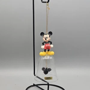 Enesco Disney Mickey Mouse Campana Colgante Vidrio Adorno Navidad - Imagen 1 de 5