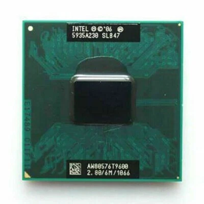 Intel Core 2 Duo T9600 2.8GHz 6MB Cache 1066MHz Socket P CPU - Used SLB43 - Image 1 of 2