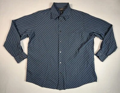 Crazy Horse Dress Shirt Mens Size XXL Long Sleeve Button Down Striped Multicolor - Image 1 of 4