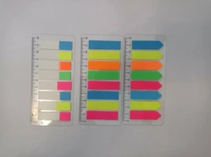 480 pcs neon sticky Index Tabs Multicolor with 12 cm ruler - Picture 1 of 1