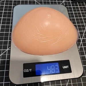 SILICONE D CUP BREAST FORMS- Triangl TG- MASTECTOMY‐ Beige  483g  - Picture 1 of 6