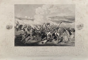 Impresión antigua de 1860; Crimea. Batalla de Eupatoria después de Hind - Imagen 1 de 2