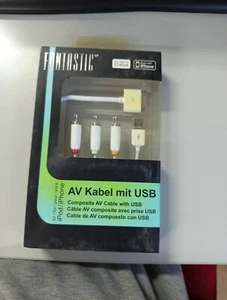 fontastic composite AV cable with usb- - Zdjęcie 1 z 2