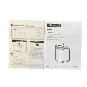 Kenmore Washer Care Use Guide Owner's Manual 110.2783 110.2784 110.2787 Sears - Picture 1 of 2