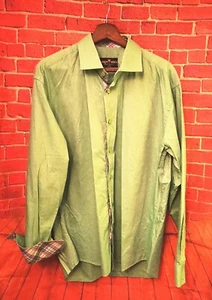 Bertigo Masterpiece Green Patterned Shirt -  Multicoloured Cotton 48 inch 5xl - Picture 1 of 9