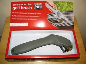 E & B Giftware PS3031RE grau & rot 12 Volt motorisierte rotierende Grillbürste mit Batterien - Bild 1 von 7