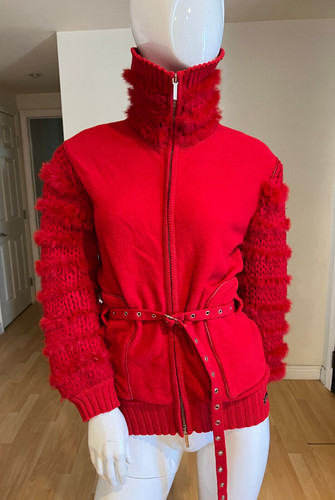 2003 CHRISTIAN DIOR BOUTIQUE BY JOHN GALLIANO MAGLIA CINCH WAIST JACKET TAGLIA 4