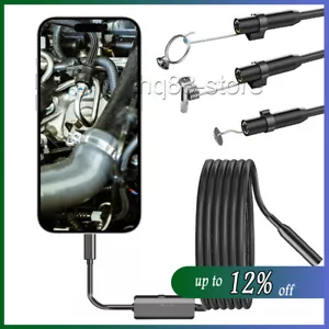 Waterproof Endoscope Snake Cam Inspection Camera for iOS iPhone/iPad Car/Tube - Picture 1 of 22
