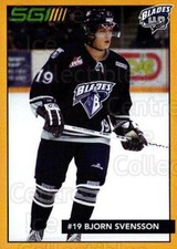 2003-04 Saskatoon Blades #14 Bjorn Svensson