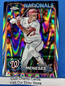 2024 #242 Joey Meneses Topps Cromo Béisbol RayWave Refractor Nationals - Imagen 1 de 2