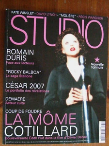 MAGAZINE STUDIO N°231 MARION COTILLARD EDITH PIAF DEPLIANT PHOTOS 2007 SOMMAIRE - Picture 1 of 5