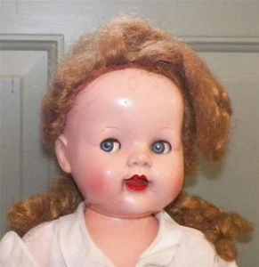 Saucy Walker Doll Ideal 22in Hard Plastic Vintage Great Coloring Flirty Eyes - Picture 1 of 12