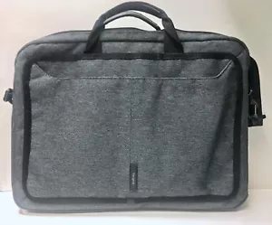 TARGUS Tweed Laptop Case w Shoulder Strap Multi-Pocket Zip Top 16" Gray & Black - Picture 1 of 11