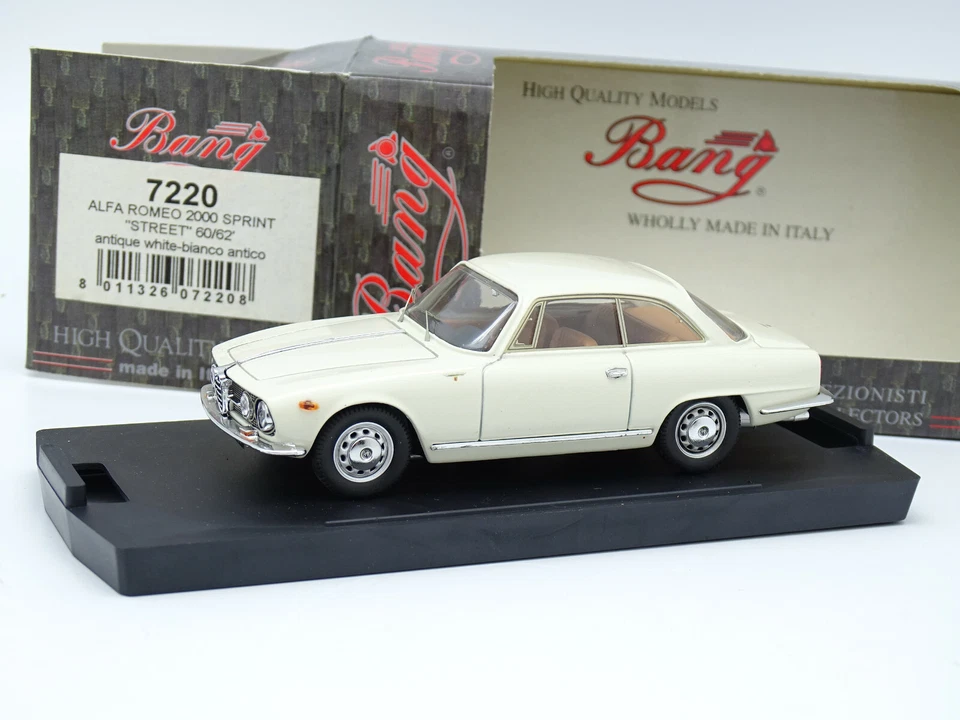 Bang 1/43 - Alfa Romeo 2000 Sprint Blanco 1960 Foto 1 de 1