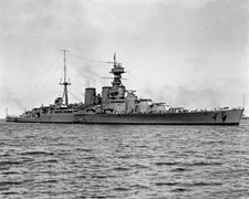 New Photo: HMS HOOD, Last Battlecruiser Ship of the British Royal Navy - 6 Sizes
