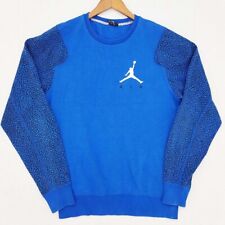 Air Jordan Long sleeve Boy's Size S Blue sweatshirt Sweater Crew Neck logo