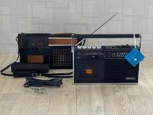 Reproductor de casete retro Sony CF-1500 radio AM/FM usado, era Showa 1971 - Imagen 1 de 11