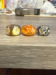 7er Set Blumen Lampwork Glasperlen Set. BD18 - Bild 1 von 3
