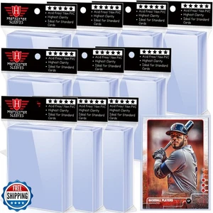 1000 Counts Card Sleeves for Trading Cards, Soft Penny Card Sleeves Baseball  - Picture 1 of 5