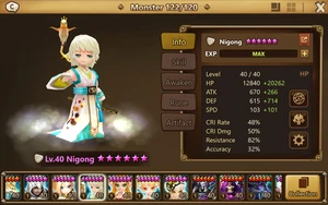 Summoners Wars Nigong - Picture 1 of 8