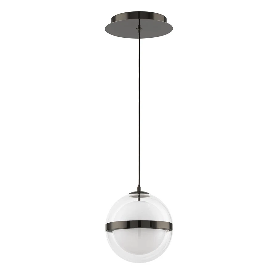 dweLED Cyllindra 1 Luz 6" Mini-Colgante/2700K, Negro Cromo/ - PD-77506-27-BC Foto 1 de 1