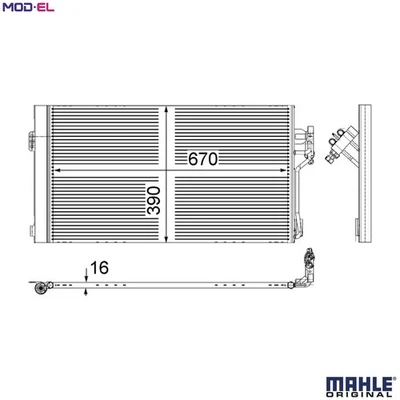 CONDENSER AIR CONDITIONING AC 761 000S FOR MERCEDES-BENZ VIANO V-CLASS VITO 2.1L - Image 1 of 4
