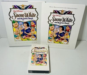 Making of Snow White VHS, Book, and 10 Movie Poster Lithographs NEW Disney - Picture 1 of 18