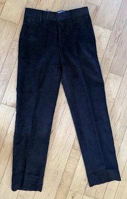 Tommy Hilfiger  boys size 14 Inseam 27 corduroy pants black NWT Soft! Flat Front - Image 1 of 4