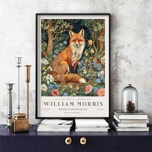 William Morris Druck, William Morris Ausstellung Poster Fox (21b) - Bild 1 von 1