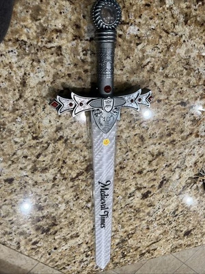 JUGUETE RECUERDO TIEMPOS MEDIEVALES ILUMINAR 32" ESPADA ORLANDO SONIDO ACTIVADO PROBADO Foto 1 de 4