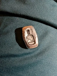 1/4 oz Booze .999 Fine Silver Hand Poured Liquor Bottle Bar Mutiny Metals - Picture 1 of 6