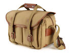 Billingham 5 Series 335 Shoulder Camera Bag   Khaki Canvas  Tan Leather
