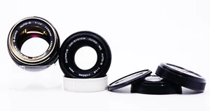 Olympus OM Auto S 50mm f1.4 & f1.8 Vintage Prime Lens Set in Great Working Cond. - Picture 1 of 23