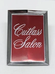 1978-79 Oldsmobile Cutlass Salon Header Panel Emblem NEW Metal Repro GM# 560645 - Picture 1 of 2