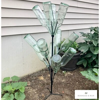Bottle Tree for Garden | Outdoor Decoration | Southern Decor Yard Art Gift Idea - Image 1 of 4