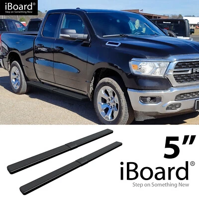 APS Side Steps Wheel to Wheel Steel Fit Dodge Ram 1500 Crew Cab 6.5ft Bed 19-26 Foto 1 de 4