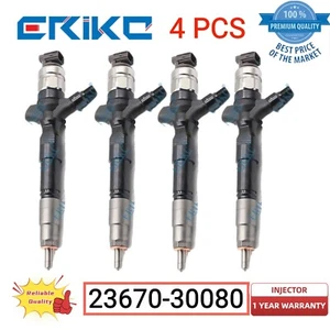 4 PCS 23670-30080 Auto Engine Injector 2367030080 Diesel Injection for Toyota - Picture 1 of 6