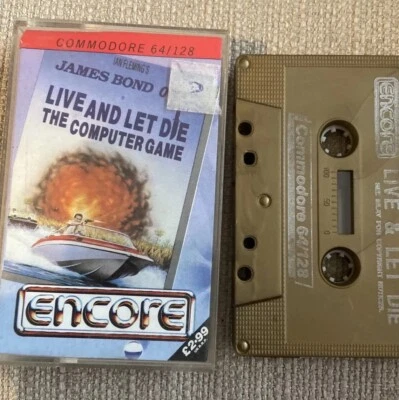 James Bond 007  LIVE AND LET DIE COMMODORE 64 / 128 C64 Cassette Tape Game 1987 - Image 1 of 4