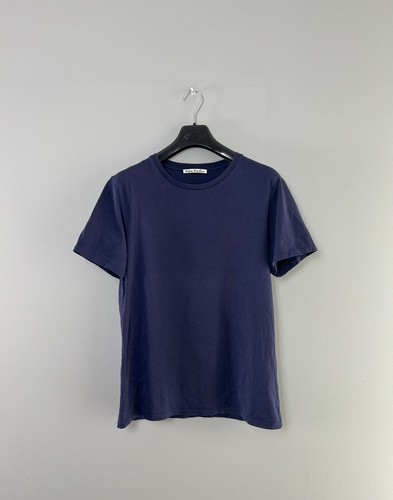 T shirt uomo Acne Studios misura maglietta basic blu scuro manica corta taglia M