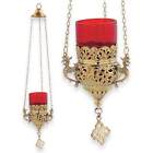 Hanging Vigil Lamp - Orthodox Candles - FREE Gift - WIcks and Cork Floats