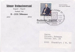 Germany 1983 Event Cover Phifedelia '83 Stamp Expo Düsseldorf #1400 Medicine - Picture 1 of 1