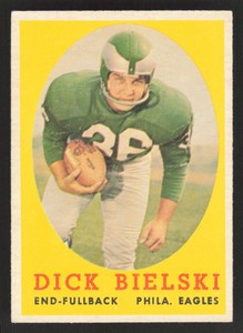 1958 TOPPS DICK BIELSKI 111 VG FOOTBALL PHILADELPHIA EAGLES