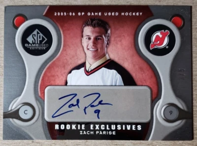 2005-06 SP Game Used Silver Zach Parise Auto RC /5 New Jersey Devils Autograph - Image 1 of 2